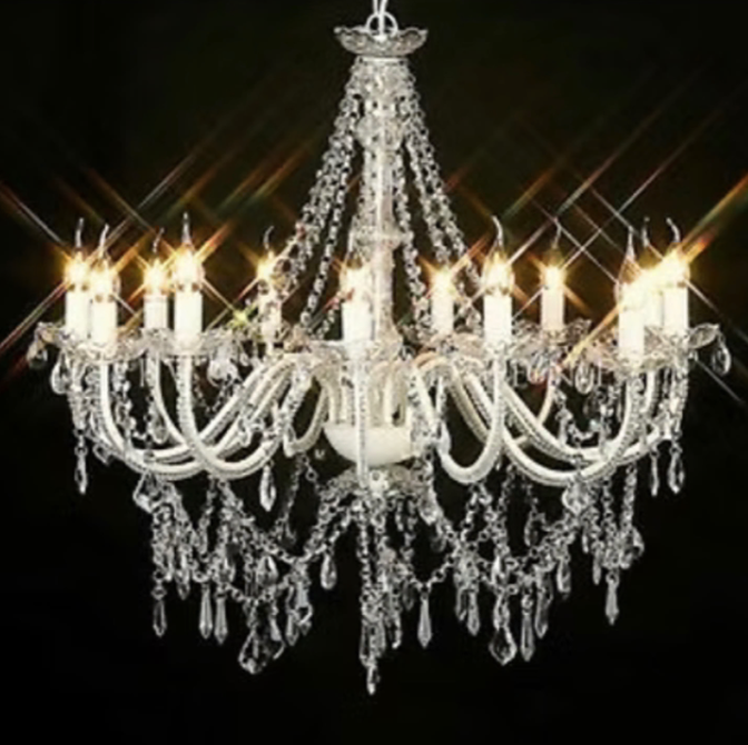 Crystal Chandelier 12- Light Arm