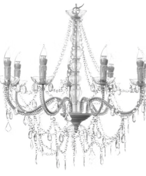 Crystal Chandelier 8- Light Arm