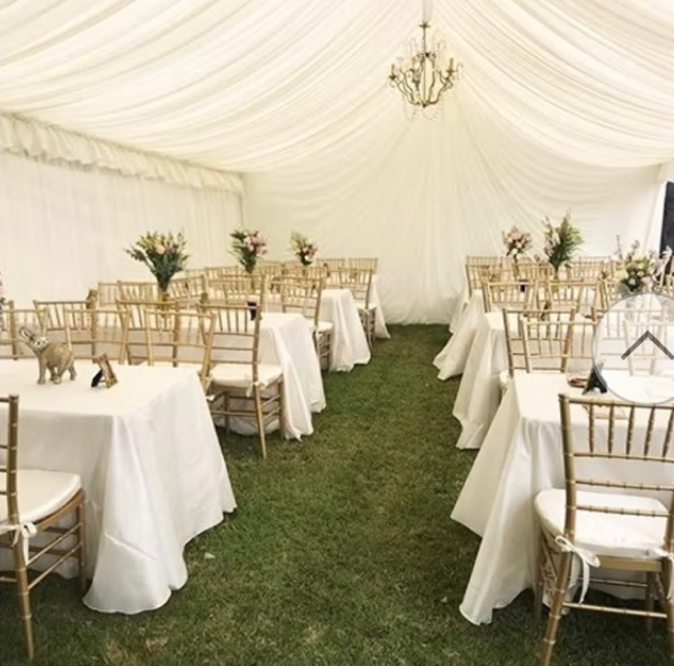 10ft × 40ft Classic Style Draped Tent