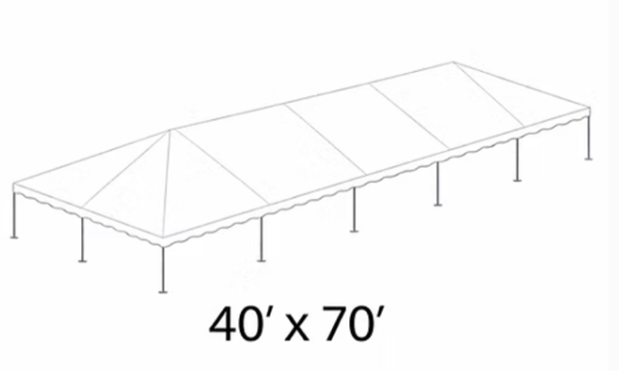 White Top Tent 40x70'