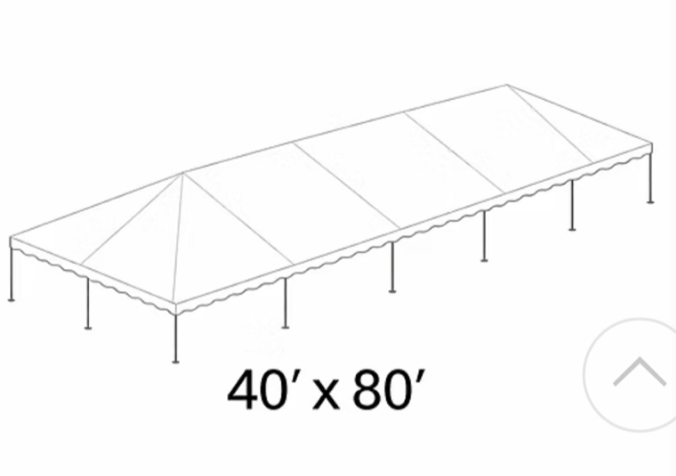 White Top Tent 40x80'