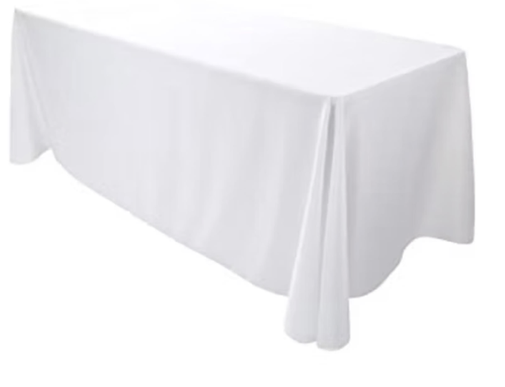 8ft Polyester Rectangular Linen